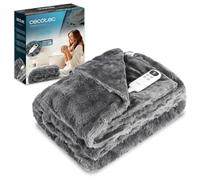 Cecotec Coperta elettrica 200 x 180 cm HeatComfort Noa (200 x 180). 130 W, 10 livelli di temperatura regolabili, controller LCD rimovibile, timer con spegnimento automatico, PTC+ tecnologia NTC