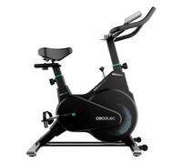 Cecotec Cyclette Indoor Compact con Volano d'Inerzia 10 Kg DrumFit Indoor 10000 Race, Display LCD, Supporto Dispositivi, Cardiofrequenzimetro, Resistenza a Frizione, Sella e Manubrio Regolabili
