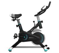 Cecotec Cyclette Interna Compatta DrumFit Indoor 6000 Compact, Volano 6 Kg, Schermo LCD, Supporto Dispositivi, Ruote, Resistenza Regolabile, Sella e Manubrio Regolabili, Cyclette per Casa