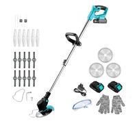 Cecotec Decespugliatore a Batteria - Tagliabordi Elettrico FastCut 3000 Freemove, Batteria 21V, Potenza 650W, Multifunzione, Testa orientabile, Tubo telescopico regolabile, Include accessori e ricambi