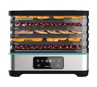 Cecotec Deidratatore alimentare VitaDry Pro. 300 W, disidratatore per frutta con 5 vassoi regolabile in altezza, display digitale, timer 30 min a 48 ore, temperatura 35°-70°, inox