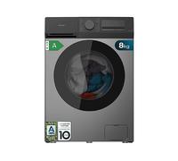 CECOTEC DressCode 8450 LAVATRICE, Caricamento frontale, 8 kg, Profondità 52 cm, Acciaio inox, Nero, livello rumorosità centrifuga 76 dB(A