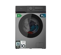 Cecotec Lavatrice Carico Frontale 9Kg Bolero DressCode 9450 Inverter Steel, 1400 rpm, 16 Programmi 10%, Motore Inverter Plus, Allergy Care, Pearl Drum, Silence, Stop&Go, KidLock, Steel