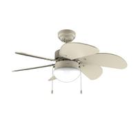 Cecotec - ventilatore da Soffitto con luce EnergySilence Aero 3600 Vision Full SunLight, 50 W, Diametro 92 cm, 3 Velocità, 6 Lame Reversibili, Inverno-Estate, Utilizzo Facile, Interruttore a Catena