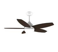 Cecotec EnergySilence Aero 4200 Ventilatore da soffitto bianco e legno scuro con luce e controllo 53 W