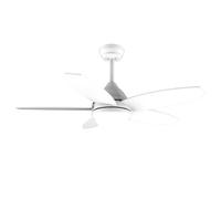 Cecotec EnergySilence Aero 4200 Ventilatore da soffitto in legno bianco con luce e controllo 53W