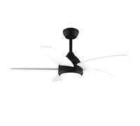 Cecotec EnergySilence Aero 4200 Ventilatore da soffitto in legno bianco e nero con luce e controllo 53W