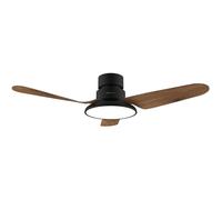 Cecotec Ventilatore da Soffitto con Luce EnergySilence Aero 5200 Light DarkWood. 40 W, Diametro 109 cm, Lampada a LED, Telecomando, 6 Velocità, 3 Pale, Timer Fino a 8 Ore, Estate/Inverno,