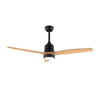 Cecotec EnergySilence Aero 5275 Ventilatore da soffitto in legno bianco e nero con luce LED e controllo 40W