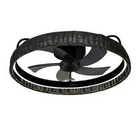 Cecotec Energysilence Lampaero 600 Black Ventilatore da Soffitto di Design con Luce LED 20W Nera