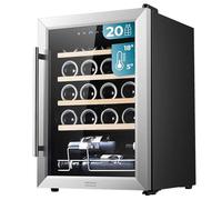 Cecotec Enoteca 24 Bottiglie - Frigorifero per Vini Bolero GrandSommelier 2050 Inox Compressor. Temperatura regolabile di 5-18 °C, alte prestazioni, funzionamento silenzioso e senza vibrazioni