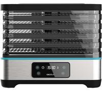 Cecotec Deidratatore alimentare VitaDry Pro. 300 W, disidratatore per frutta con 5 vassoi regolabile in altezza, display digitale, timer 30 min a 48 ore, temperatura 35°-70°, inox