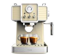 Cecotec Macchina da Caffè Espresso Power Espresso 20 Tradizionale 1350 W, Capacità 1,5 L, Espresso e Cappuccino, 20 Bar e Thermoblock, Vaporetto, Manometro, Design vintage