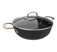 Cecotec Pentole Polka 24 e 28 cm. Alluminio, Rivestimento antiaderente, Adatto a tutti i tipi di cucina e lavastoviglie, Fondo indeformabile (Collezione Fantasy Golden, 28 cm. | Pentola bassa)