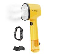 Cecotec Ferro da Stiro Verticale IronHero V-1500 Essential Yellow, Potenza 1500 W, Vapore Continuo 25g/min, Riscaldamento Rapido, Disinfetta, Pulisce e Cura i Tuoi Capi, Suola Rivestita in Ceramica