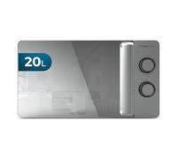 Cecotec Forno a Microonde 20L Proclean 3060 Flatbed Mirror. 700W, Design Compatto, Interno Ceramico, Modalità Scongelamento, Timer 30 Min, Tecnologia 3Dwave, Mirrordoor
