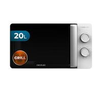 Cecotec Forno a Microonde 20L Proclean 3110 Flatbed. 700W e Grill 800W, Design Compatto, Interno Ceramico, Modalità Scongelamento, Timer 30 Min, Tecnologia 3Dwave