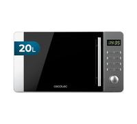 Cecotec Forno a Microonde 20L Proclean 5010 Flatbed Inox. 700W, 8 Programmi, Design Compatto, Interno Ceramico, Timer 60 Min, Tecnologia 3Dwave, Dettagli Metalizzati