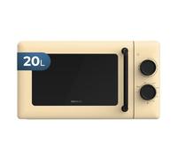 Cecotec Forno a Microonde con Grill Da 20 L Proclean 3110 Yellow. 700 W In 6 Livelli E Griglia Da 800 W, Modalità Scongelamento, Segnale Fine Cottura, Lampada Interna, Timer 30 Minuti, Design