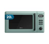 Cecotec Forno a Microonde con Grill Da 20 Litri Proclean 5110 Green. 700 W In 6 Livelli E Griglia Da 800 W, Modalità Scongelamento, Segnale Fine Cottura, Lampada Interna, Timer 30 Minuti, Design