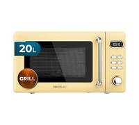 Cecotec ProClean 5110 Microonde retrò con grill 20L 700W Giallo