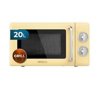 Cecotec ProClean 3110 Microonde retrò con grill 20L 700W Giallo