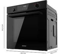 Cecotec Forno da Incasso Convenzionale 77L Bolero Hexa C126000 Dark Inox A. 2800W, 4 Funzioni, Modalità Convezione, Steam Base X2, Basso Consumo, Facile Pulizia, 5 Posizioni