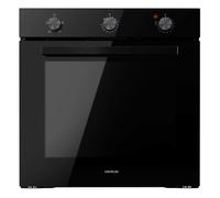 Cecotec Forno Elettrico da Incasso Bolero Hexa C136000 Glass Black Time A. 2800 W, Capacità 77 L, 4 funzioni, Timer, Pulizia a vapore, Cottura a vapore, Classe energetica A, Luce interna