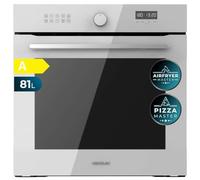 Cecotec Forno Integrabile Multifunzione 60 cm Bolero Hexa AF316000 Glass White A 3400 W, 81 L Capacità, 11 Funzioni con Airfryer Master, Pizza Master, Steam Asisst, Steam EasyClean, 3D Cooking,