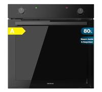 Cecotec Forno Integrabile Multifunzione Convenzionale 80L Bolero Hexa C126400 Glass Black. 2800 W, 5 funzioni, basso consumo, luce interna, Steam Assist, Steam EasyClean, porta fredda con 2 cristalli