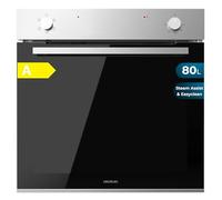 Cecotec Forno Integrabile Multifunzione Convenzionale 80L Bolero Hexa C126400 Line. 2800 W, 5 funzioni, basso consumo, luce interna, Steam Assist, Steam EasyClean, porta fredda con 2 cristalli