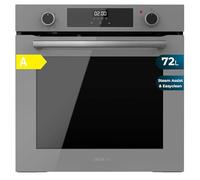 Cecotec Forno multifunzione integrabile 60 cm Bolero Hexa M226000 Glass Grey A. 2800 W, 72 L, 7 funzioni, modalità griglia, fan assisted grill, modalità convezione, defrost, Steam Base X2, Steam