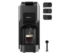 Macchina per caffè espresso Cecotec FreeStyle Compact nera compatibile con capsule - 1350W - Termoblocco - Pressione 20 bar - Serbatoio 800 ml - Spegnimento automatico - Preriscaldamento rapido - Nera