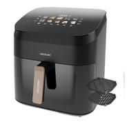 Cecotec Friggitrice ad Aria 8.5 Litri - Air Fryer Cecofry&Grill Smokin' 8500. 2200W, Piastra - Grill, Doppia Resistenza, Affumicatore IntegratoTemperatura Regolabile 40-200°C, 10 Menu