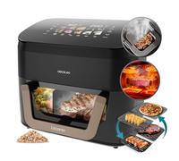 Cecotec Friggitrice ad Aria 10L - Air Fryer Cecofry&Grill Smokin' 11000. 2200W, 3in1 Friggitrice, Grill, Piastra. Affumicatore integrato, 10 Menù, Temp 40-200°C, Doppia temperatura, Cottura uniforme