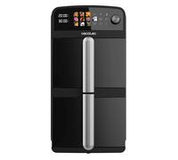 Cecotec Friggitrice ad aria calda Cecofry DuoLevel 10000. 2400 W, 10 l, friggitrice ad aria calda 2 camere impilabili da 2 x 5 l, Sync, pannello touch, 10 menu, 4 piatti allo stesso tempo, risparmia