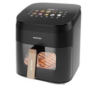 Cecotec Friggitrice ad Aria 6,5L con grill Cecofry&Grill Smokin' 6500 Plus. 2200W, Friggitrice, grill e piastra, Temperatura regolabile, Affumicatore integrato, Doppia griglia, 10 Menu, Finestra