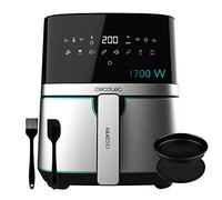 CECOTEC CecofryFullInoxPro5500Acc FRIGGITRICE AD ARIA, capacità 5,5 l, Max potenza 1700 W, Inox Black