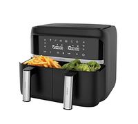 Cecotec Friggitrice ad Aria Cecofry Advance Double. Air Fryer 2850 W, Capacità 9 L, Dietetica, Compatta e Digitale, Due Cestelli con Doppia Temperatura e Tecnologia PerfectCook, 6 Modalità, Timer