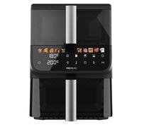 Cecotec Friggitrice ad aria senza olio - Air Fryer 10L Cecofry DuoLevel 10000 DuoSize Window. 2000 W, design verticale, 2 serbatoi da 3,5 l e 6,5 l, Sync, 10 menu, temperatura 80-200ºC, finestra