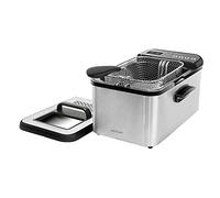 Cecotec Friggitrice ad Olio da 3,2 Litri Cleanfry Luxury 3000. 2400 W, Acciaio Inossidabile, 5 Programmi Preimpostati, Filtro OilClean