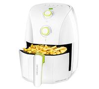 Cecotec Friggitrice compatta senza Olio ad Aria da 1,5 Litri Cecofry 900 White. 900 W, Dietetica, Tecnologia PerfectCook, funzione forno, capacità 400 g, temperatura e tempo regolabile