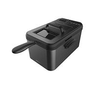 Cecotec Friggitrice d’olio Cleanfry Luxury 3000 Dark da 3,2 litri di olio. 2400 W, Acciaio inossidabile red di nero, 5 Programmi, filtro OilClean, Temperatura regolabile
