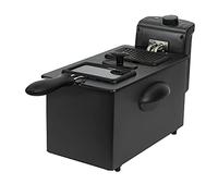 Cecotec Friggitrice elettrica CleanFry 3000 Black. 2180 W, 3 litri in acciaio inossidabile con filtro OilCleaner che mantiene l’olio pulito, Coperchio con finestrella e filtro anti-odori
