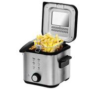 Cecotec Friggitrice elettrica CleanFry Infinity 1500. Friggitrice olio capacità 1,5 litri, potenza 900 W, filtro olio, secchio antiaderente, coperchio con filtro e finestra di controllo