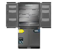 Cecotec Frigorifero 4 Porte da Incasso Total No Frost 526 L Bolero CoolSilver 4D BI 526 Select D. Altezza 200 cm, Larghezza 57 cm, Pure CoolMatrix, Freshness Flex Hub, CryoFreeze Hub