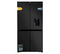 Cecotec Frigorifero Americano 4 Porte Dark da 564 L Bolero CoolMarket 4D 564 Dark E. 183 cm di altezza, 91 cm di larghezza, dispenser per acqua, basso consumo, motore inverter Plus, Total NoFrost