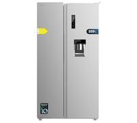Cecotec Frigorifero Americano Side by Side Bolero Coolmarket Sbs 559 Inox D. 177 cm di altezza e 90 cm di larghezza Multi Air Flow System, Total No Frost, Motore Inverter Plus