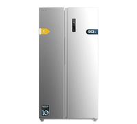 Cecotec Frigorifero Americano Side by Side Bolero CoolMarket SBS 562 Inox E. 177cm, 91.2cm, 562L, Total No Frost, Inverter Plus, Multi Air Flow, Fast Cooling, Fast Freezing, EFFICIENZA