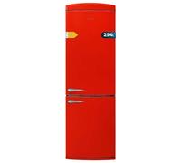 Cecotec Frigorifero Combi 2 Porte Retro 294 L Bolero CoolMarket Combi Origin 294 Red E. Altezza 190 cm e 60 di larghezza, Total No Frost, Multi Cooling, Ultra Fresh, Convertible Box, Rosso